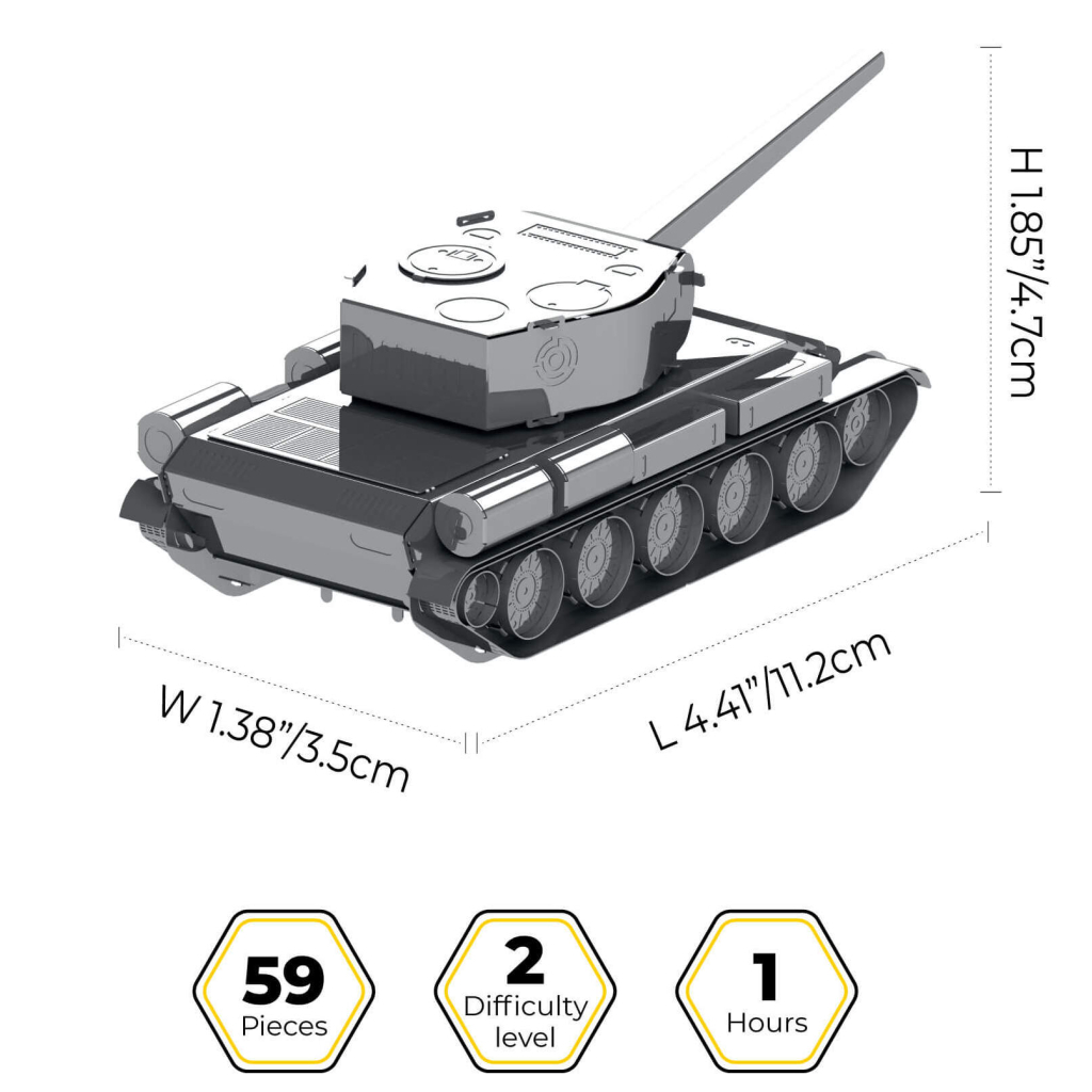 Конструктор Metal Time колекційна модель T-44 (MT072) - зображення 2
