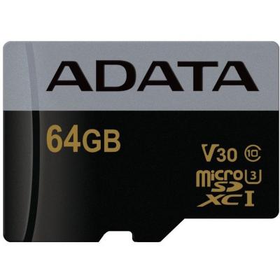 Карта пам'яті ADATA 64GB microSD class 10 UHS-I U3 V30 Premier Pro (AUSDX64GUI3V30S-RA1) - зображення 2
