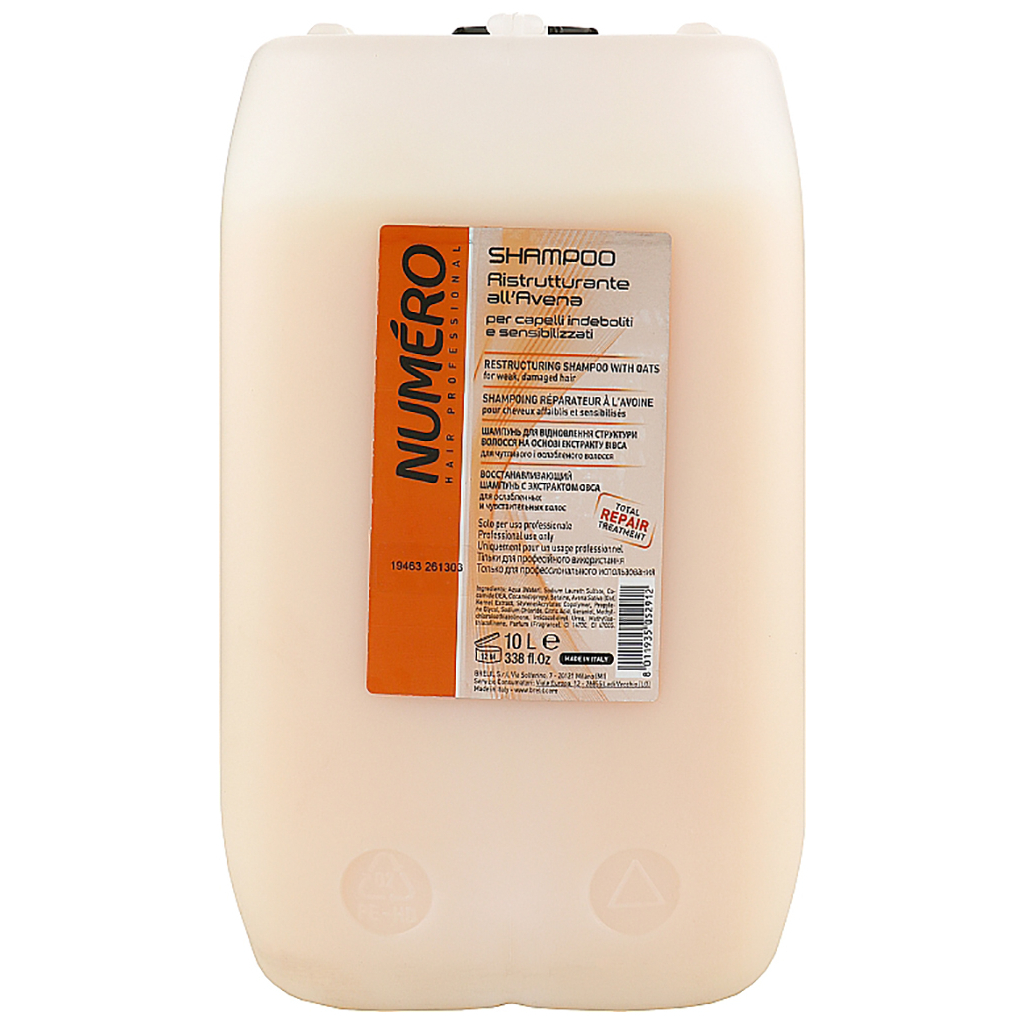 Шампунь Brelil Numero відновлюючий з екстрактом вівса 10 л (8011935052912) - зображення 1