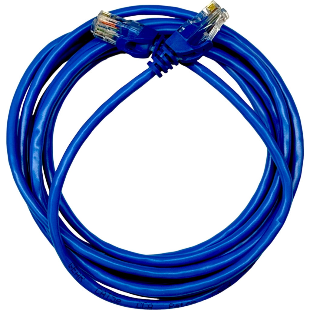 Патч-корд 1.5м UTP cat.5e, CU, 24AWG, blue GEAR (GPC-UTPCURJ45-1.5BE) - зображення 2
