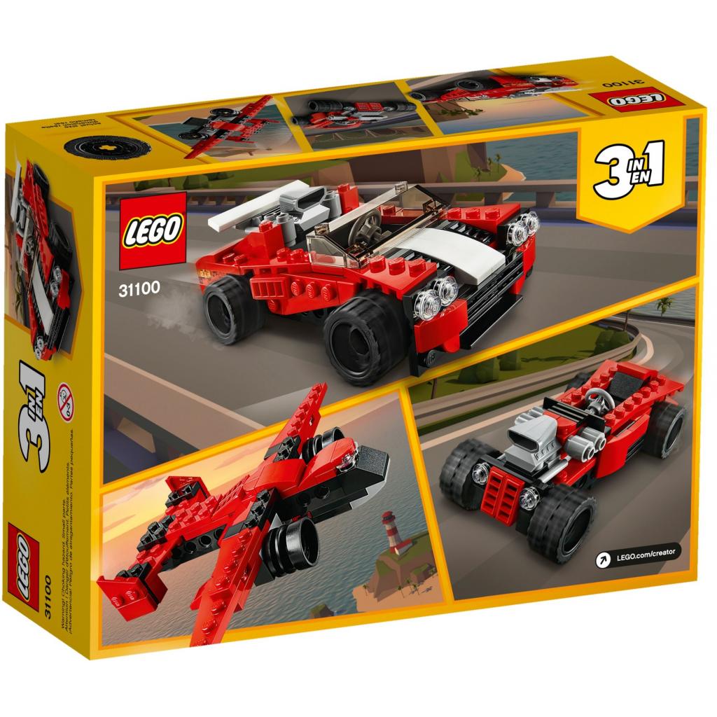 Конструктор LEGO Creator Спортивний автомобіль 134 деталі (31100) - зображення 6