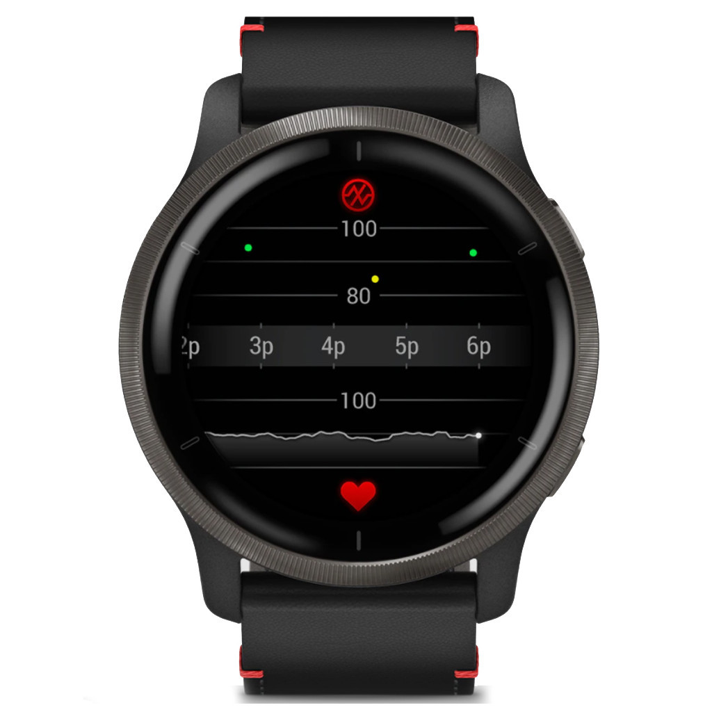 Смарт-годинник Garmin Venu 2, GPS, Wi-Fi, Black + Slate, Leather, GPS (010-02430-21) - зображення 6