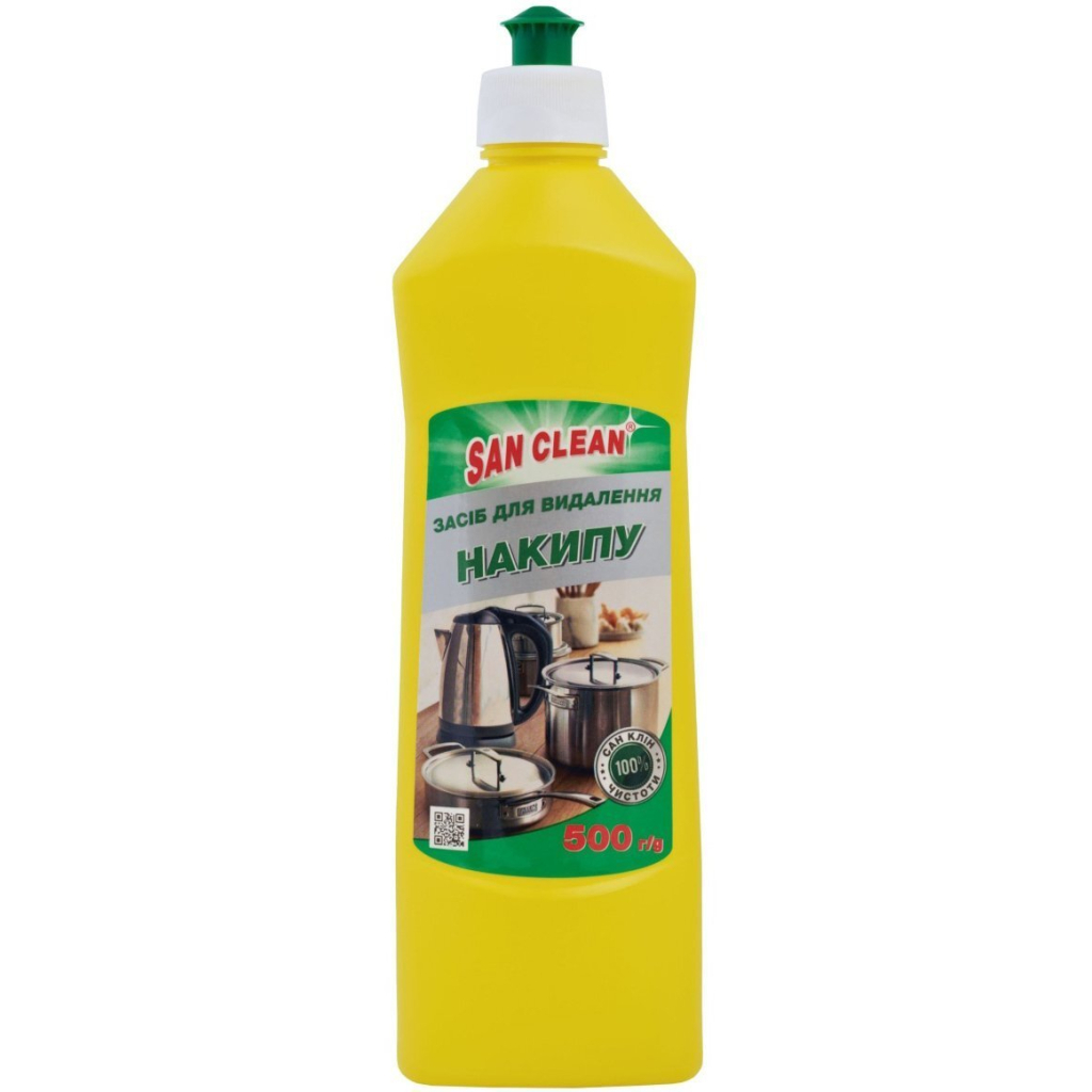 Засіб для чищення чайників San Clean для видалення накипу 500 г (4820003540558) - зображення 1