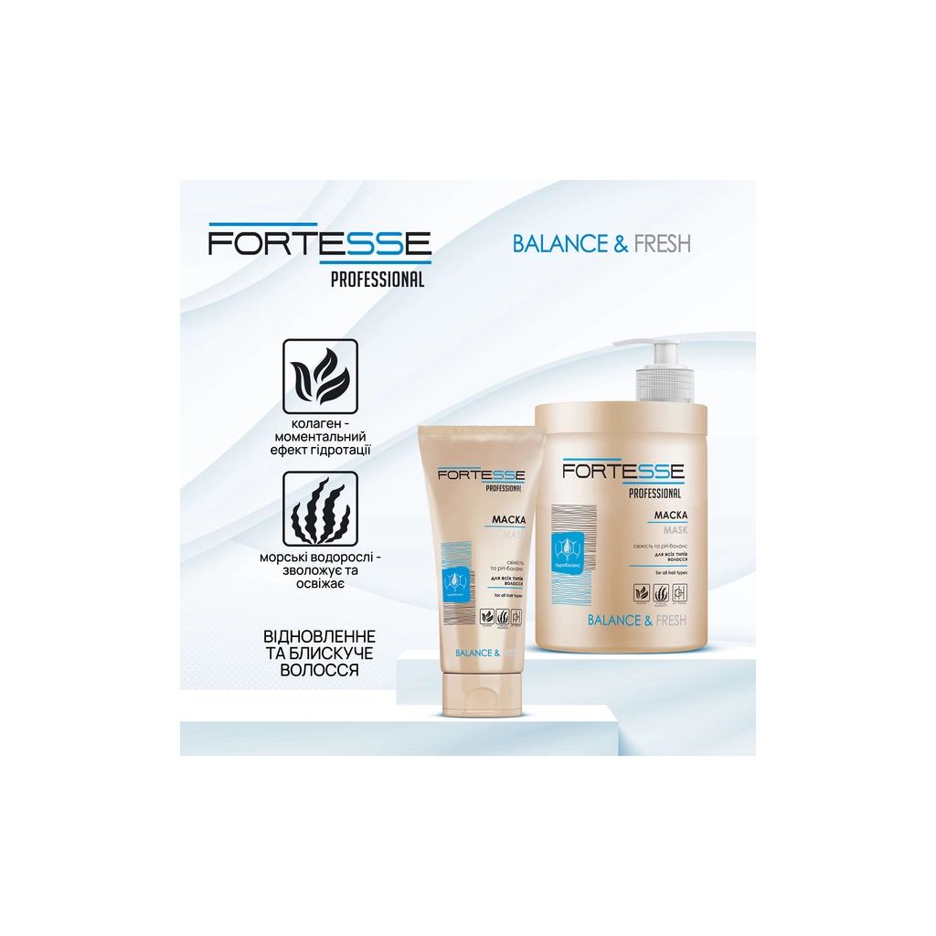 Маска для волосся Fortesse Professional Balance & Fresh 200 мл (4823115500199) - зображення 2