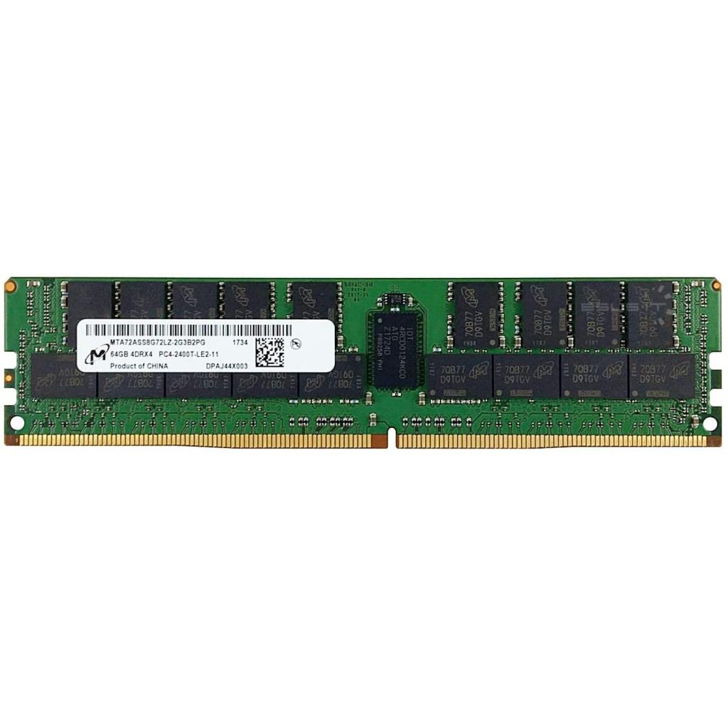 Модуль пам'яті для сервера DDR4 64GB ECC LRDIMM 2933MHz 4Rx4 1.2V CL21 Micron (MTA72ASS8G72LZ-2G9J1) - зображення 1