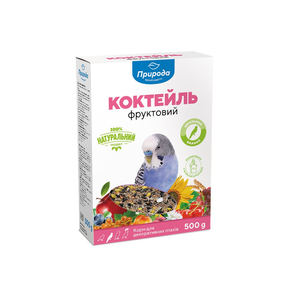 Корм для птахів Природа Фруктовий 500 г (картон) (4823082410286) - изображение 1
