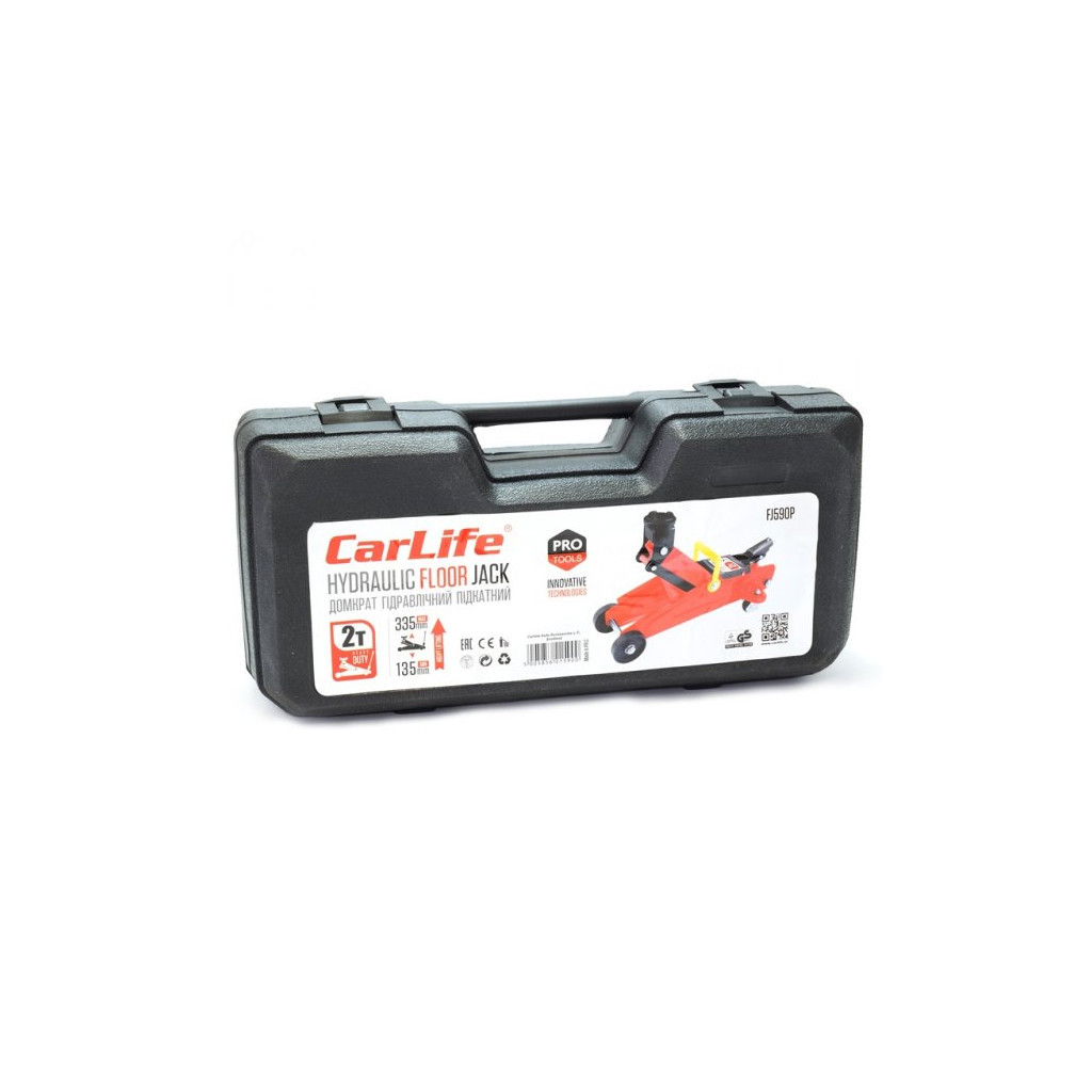 Домкрат CarLife підкатний 2т, 135-335мм (FJ590P) - зображення 4