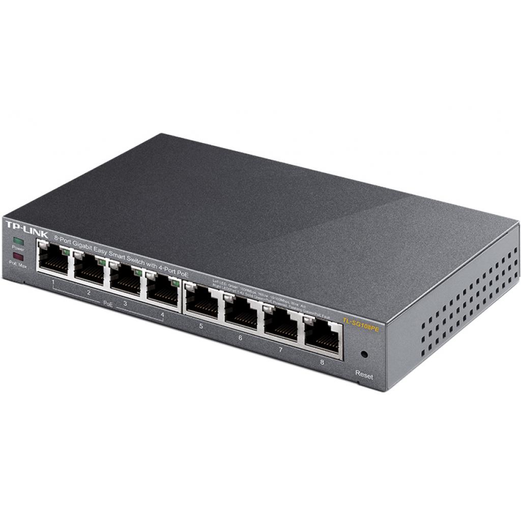 Комутатор мережевий TP-Link TL-SG108PE - зображення 4