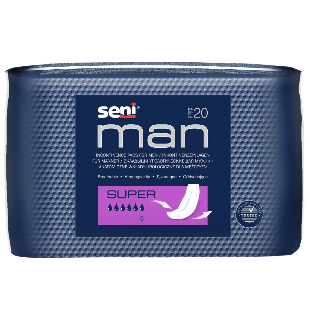Урологічні прокладки Seni Man Super 20 шт. (5900516691059) - зображення 1
