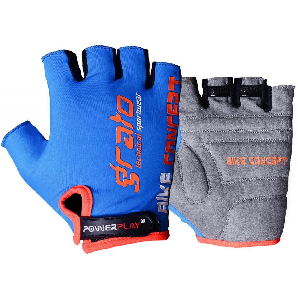 Велорукавиці PowerPlay 5029 Light Blue M (5029G_M_Blue) - зображення 1