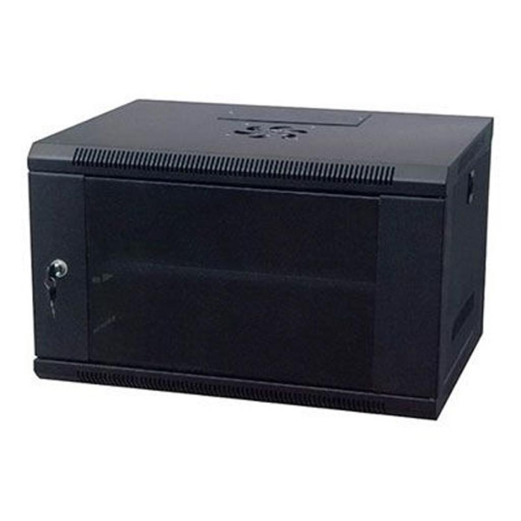 Шафа настінна Kingda 15U 19" 600x450 RAL9004 (KD-007-6415) - зображення 1