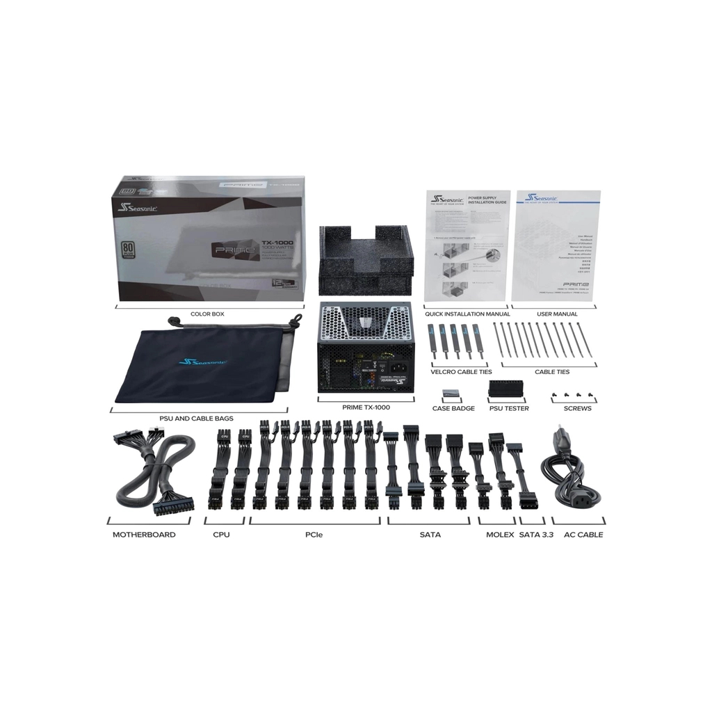 Блок живлення Seasonic 1000W (PRIME TX-1000) - зображення 9
