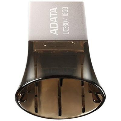 USB флеш накопичувач ADATA 16GB UC330 Black USB 2.0 OTG (AUC330-16G-RBK) - зображення 5