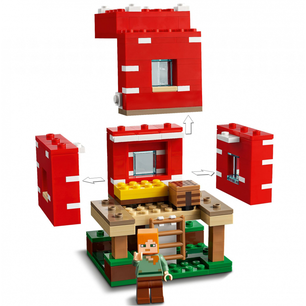 Конструктор LEGO Minecraft Грибний будинок 272 деталі (21179) - зображення 6