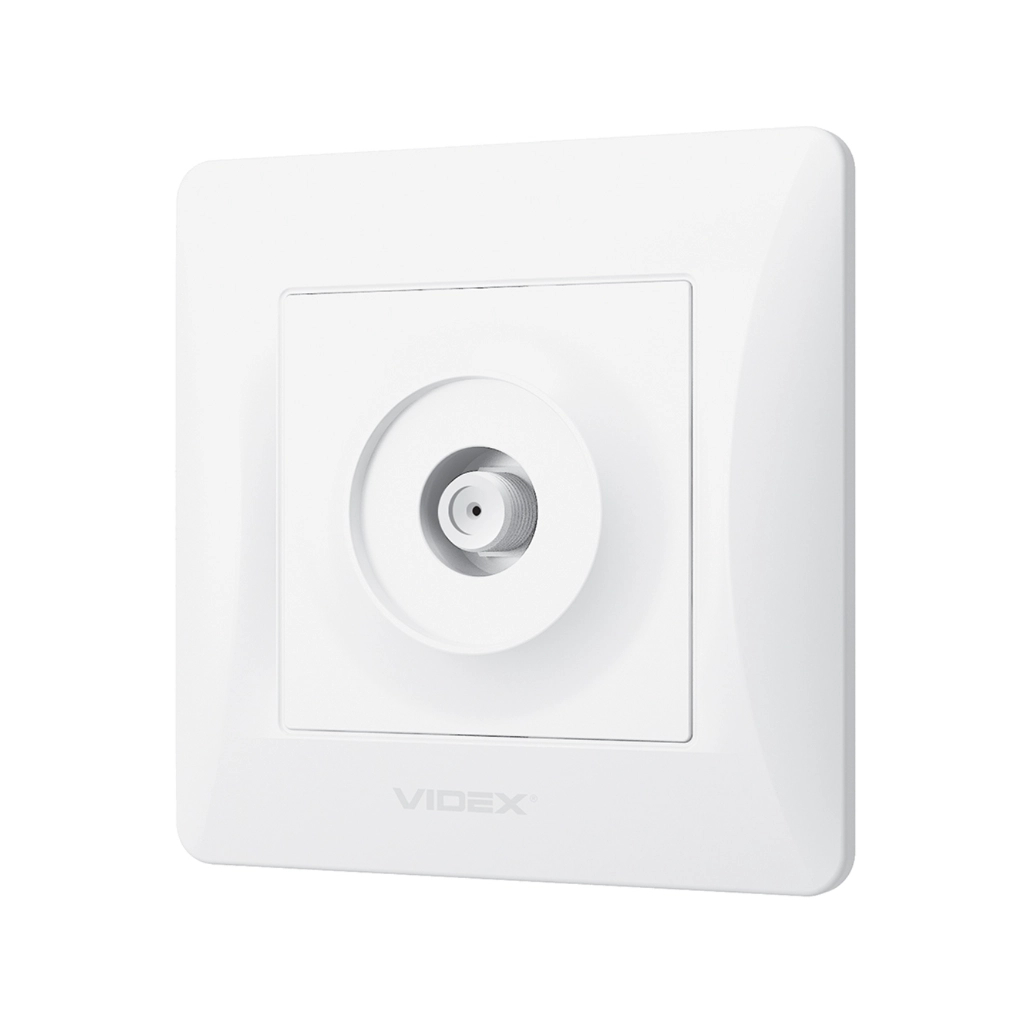 ТВ розетка Videx BINERA SAT одинарна супутникова біла - изображение 1