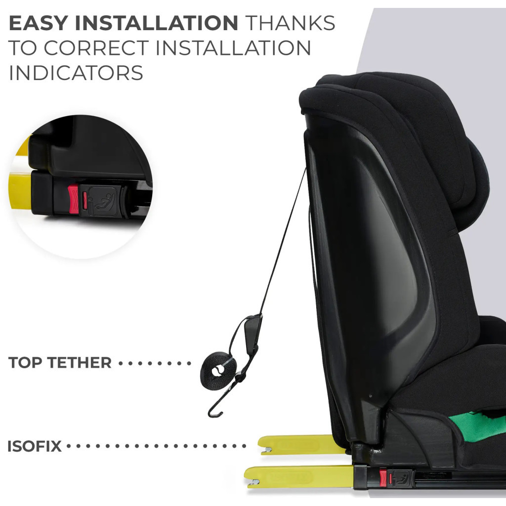 Автокрісло Kinderkraft Safety Fix 2 i-Size Black (KCSAFI02BLK0000) (5902533923083) - зображення 11