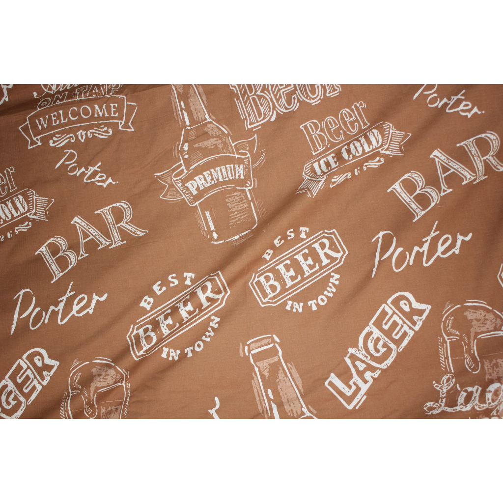 Постільна білизна MirSon Бязь 17-0509 Beer Bar Porter Сімейна 160x220 (2200003629446) - зображення 6