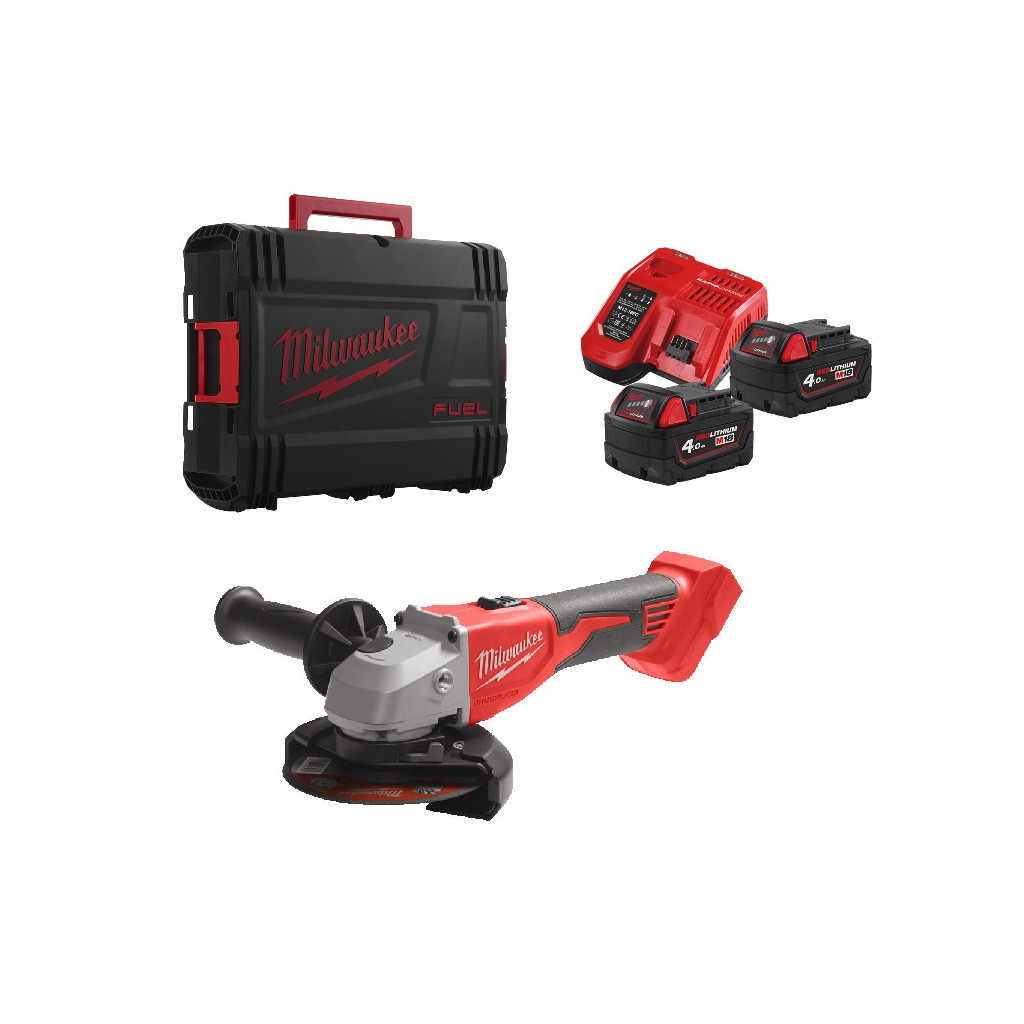 Шліфувальна машина Milwaukee M18 BLSAG125X-402X, 125мм, HD кейс (4933492644) - зображення 7