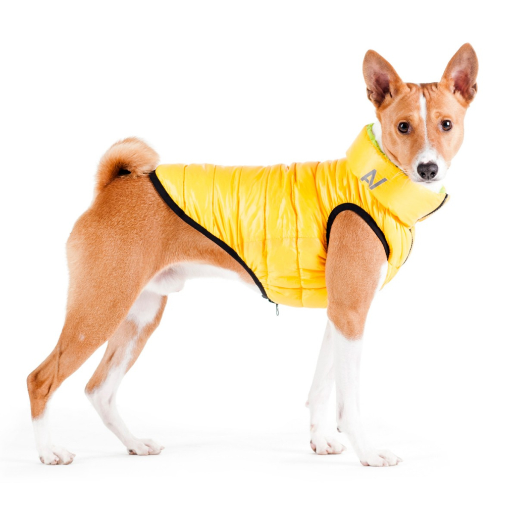 Курточка для тварин Airy Vest двостороння M 50 жовто-салатова (1628) - зображення 6