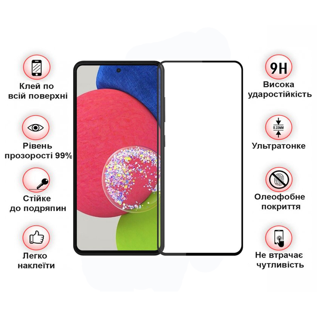 Скло захисне BeCover Samsung Galaxy A54 5G SM-A546 Black (708841) - зображення 4