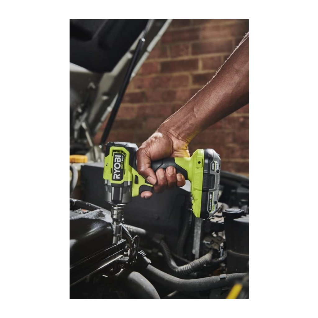 Гайковерт Ryobi ударний ONE+ HP RIW18C-0 18V, 2800об/х,в 450Нм, 1/2"m 4 швидкості (без АКБ та ЗП) (5133005898) - изображение 10
