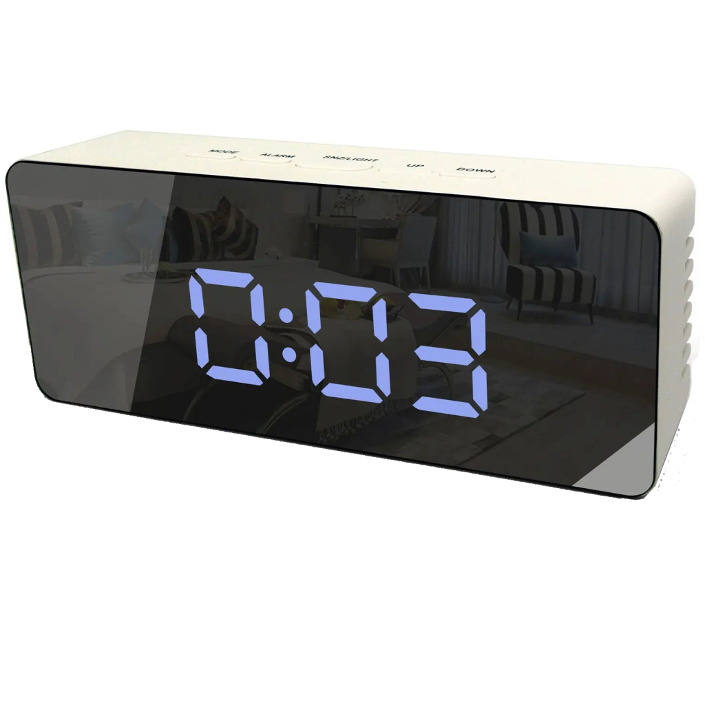 Настільний годинник Technoline WT475 White/Black Mirror (DAS302983) - зображення 1