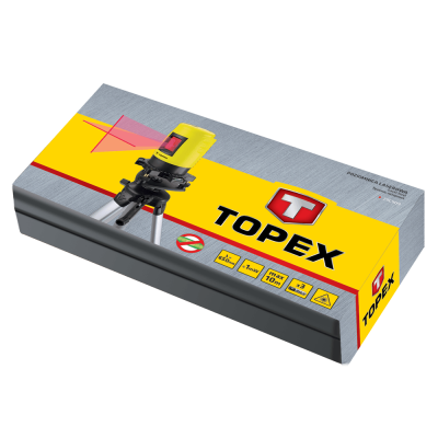 Лазерний нівелір Topex 909, 10м, штатив, <6 °, ± 0,5 мм, 3.5кг (29C909) - зображення 3