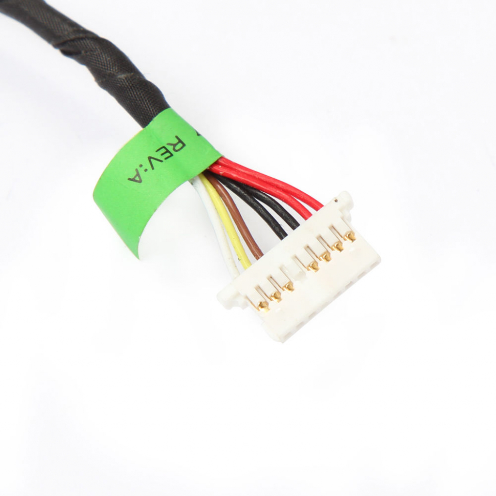 Роз'єм живлення ноутбука з кабелем HP PJ852 (4.5mm x 3.0mm + center pin), 8(7)-pin, 12 см (A49090) - зображення 2