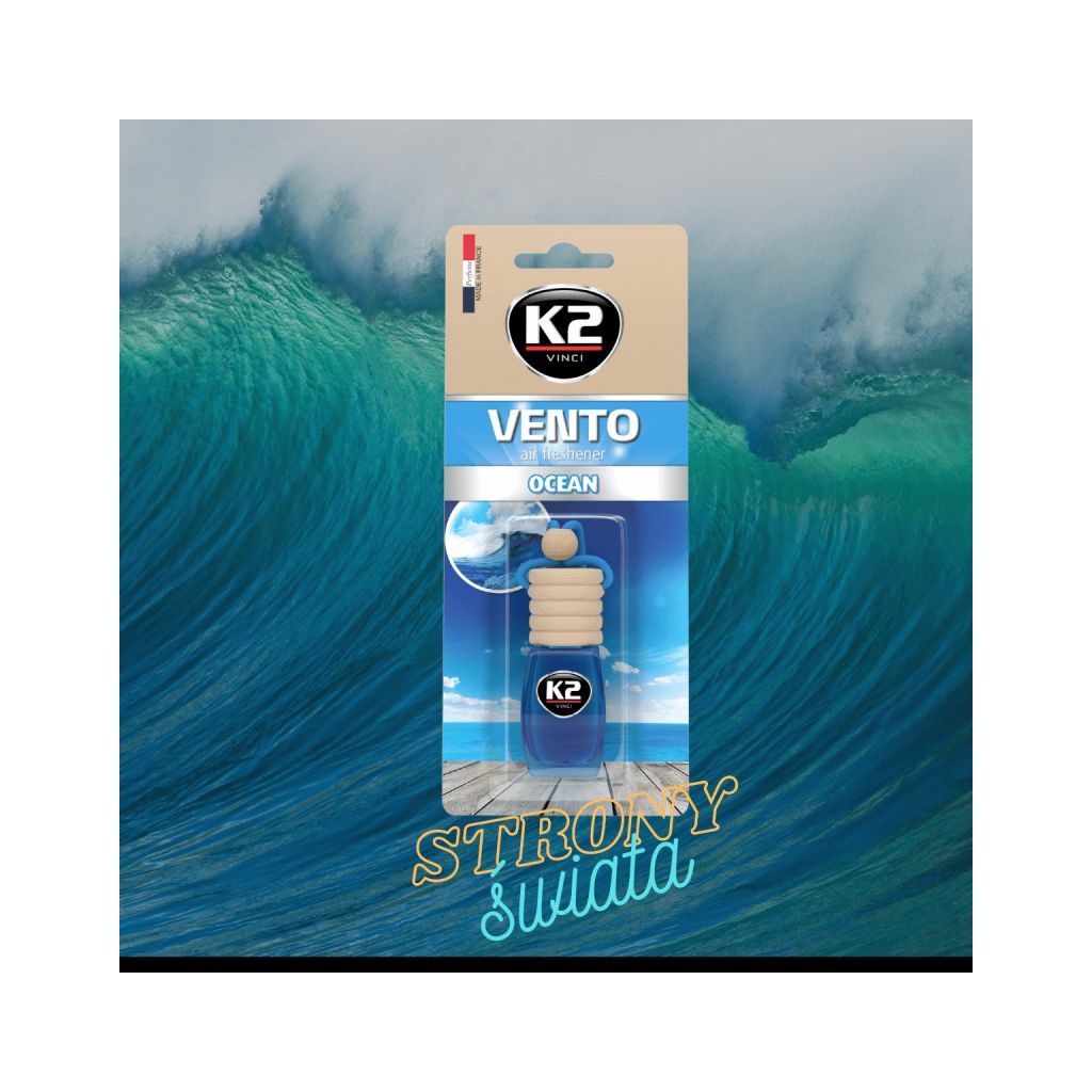 Ароматизатор для автомобіля K2 VINCI VENTO OCEAN 8ML (V454) - зображення 6