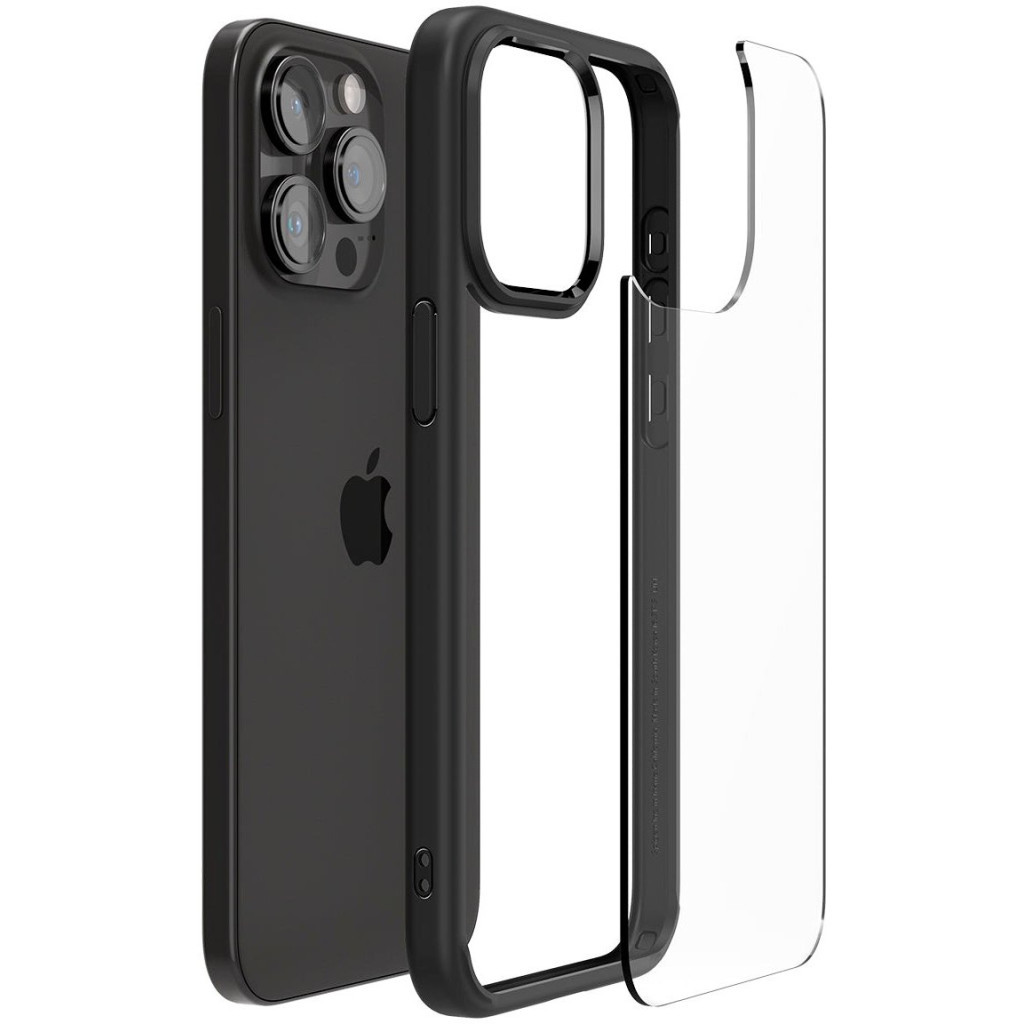 Чохол до мобільного телефона Spigen Apple iPhone 15 Pro Ultra Hybrid Matte Black (ACS06713) - зображення 9