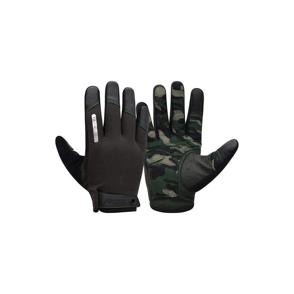 Рукавички для фітнесу RDX T2 Touch Screen Friendly Full Fingerf Army Green S (WGA-T2FA-S) - зображення 1