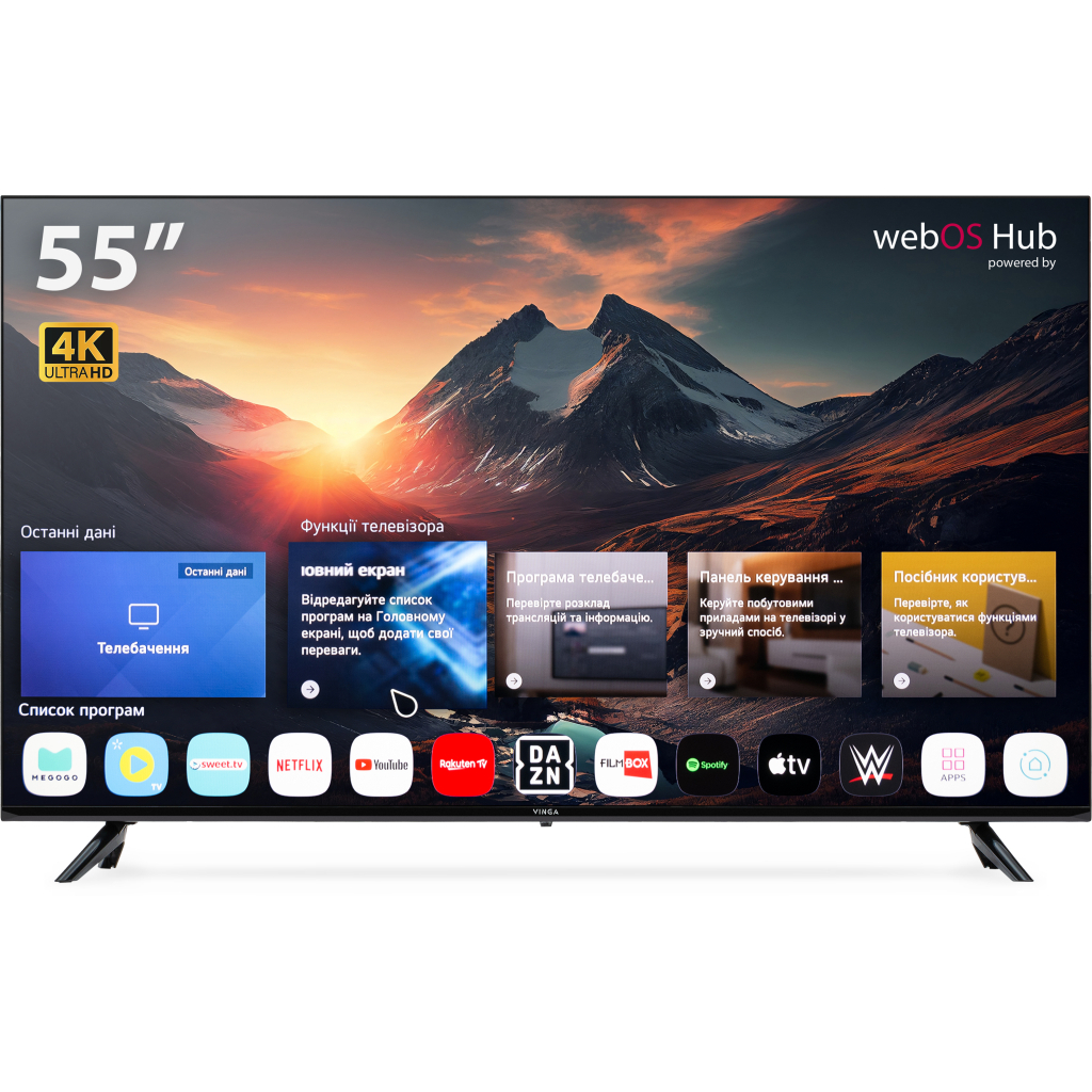 Телевізор Vinga S55UHD25QWEB - зображення 1