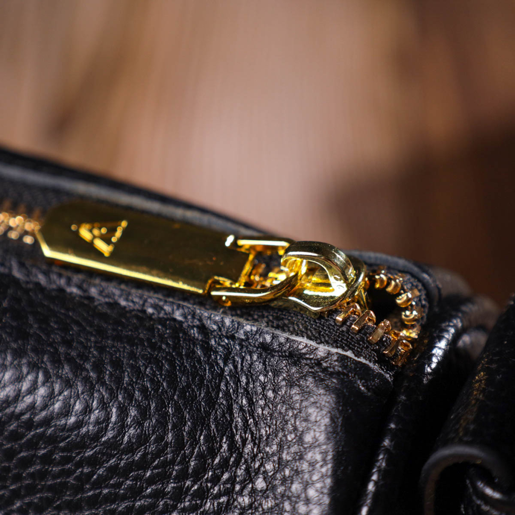 Сумка Vintage На плече крос-боді з натуральної шкіри Чорна (22127) - зображення 11