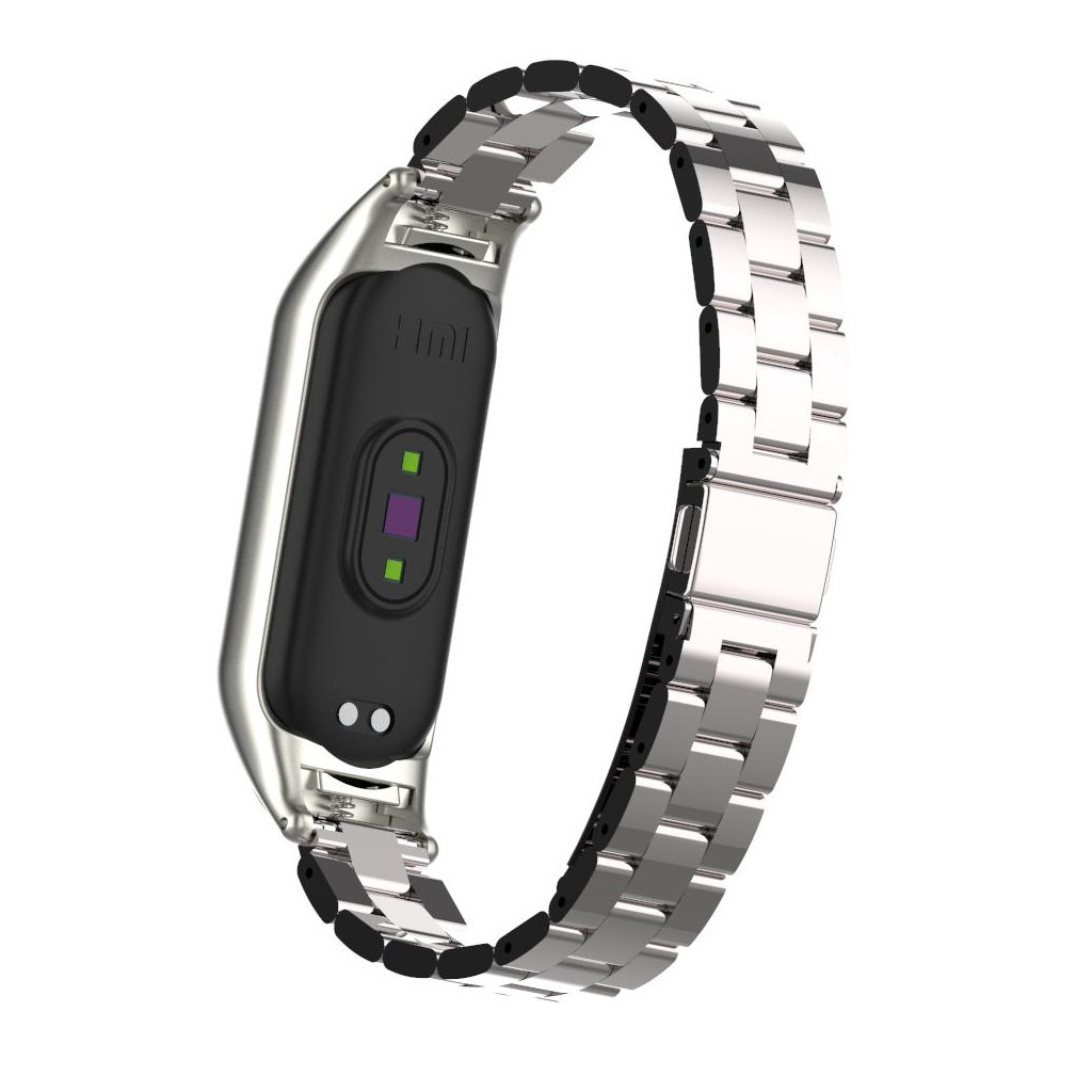 Ремінець до фітнес браслета XoKo Metal Premium Band для Xiaomi Mi band 5 Silver (XK-MTL-SLR1) - зображення 6