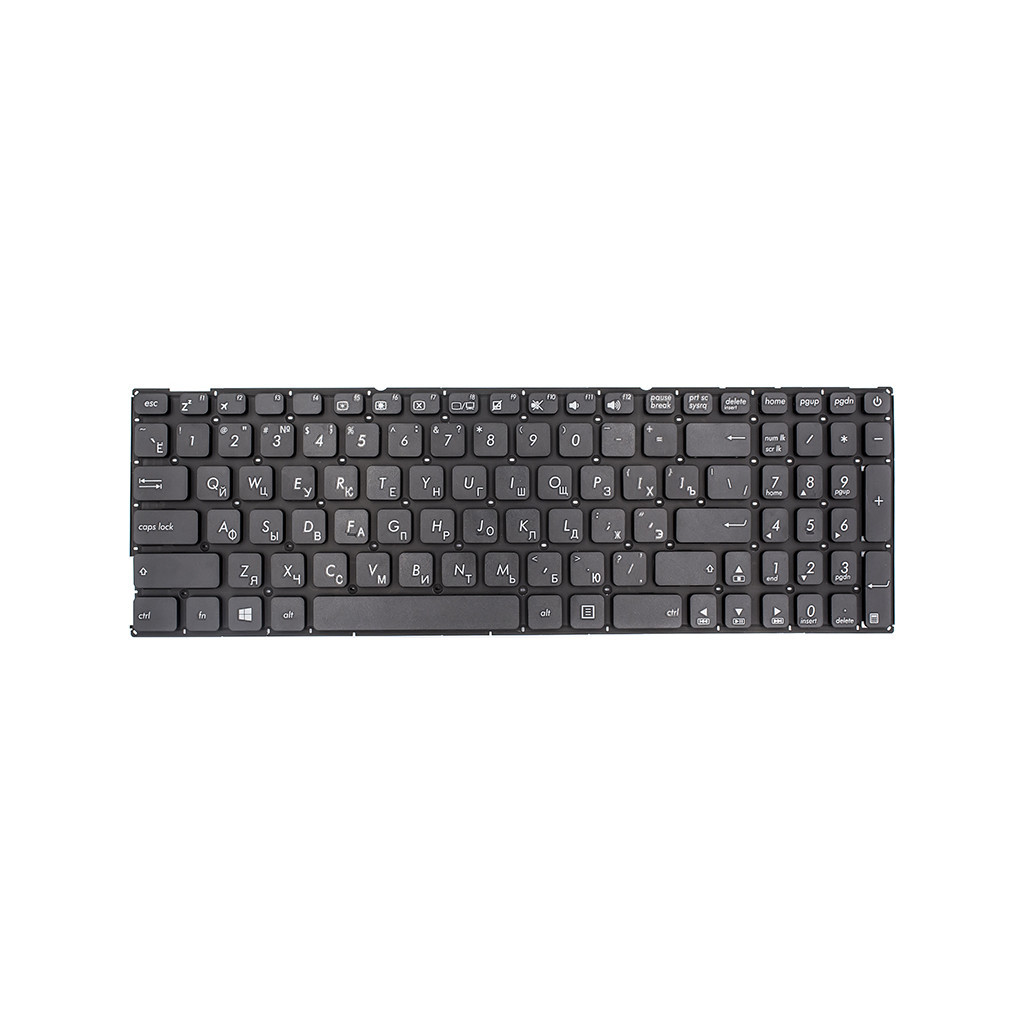 Клавіатура ноутбука PowerPlant ASUS X541 series чорна (KB312597) - зображення 1