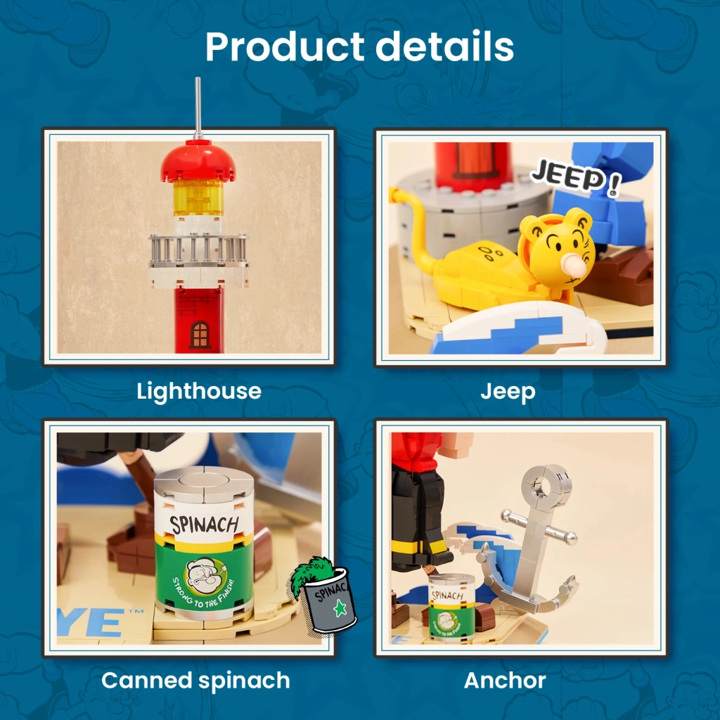 Конструктор Pantasy Popeye Папай з Оливою (86401) - зображення 5