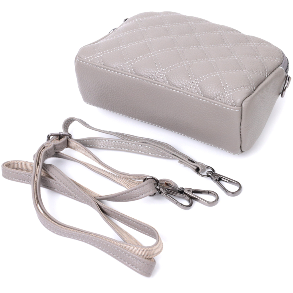 Сумка Vintage З натуральної шкіри Сіра (22810) - зображення 5