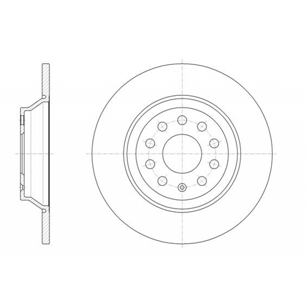 Гальмівний диск REMSA 61587.00 - зображення 1