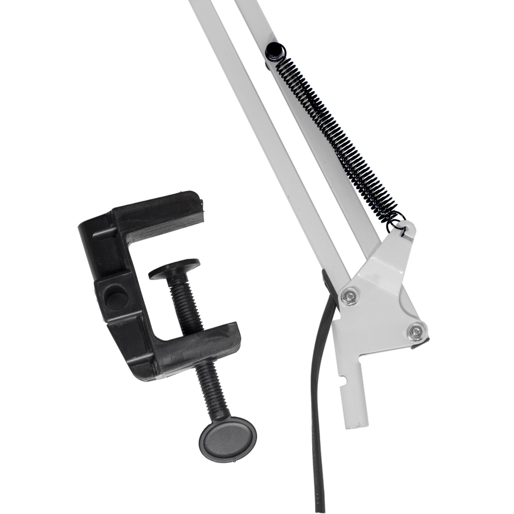 Настільна лампа Євросвітло Ridy-027 E27 зі струбциною біла - зображення 4