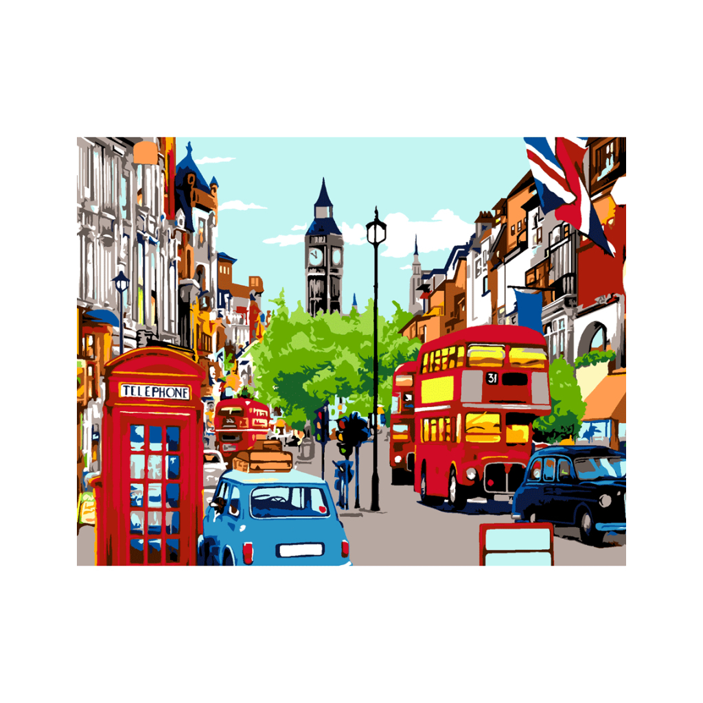 Картина по номерам Rosa Start London Street 35х45 см (4823098531494) - зображення 1