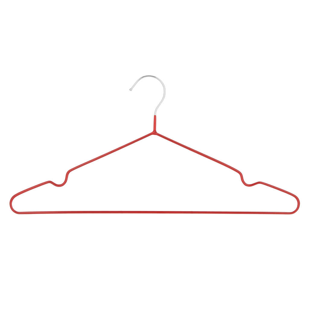 Плічка Ardesto Металеві з ПВХ покриттям Червоні 40.5 см 5 шт. (ARHC2805R) - зображення 3