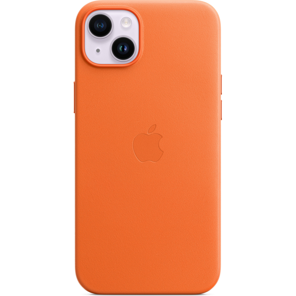 Чохол до мобільного телефона Apple iPhone 14 Plus Leather Case with MagSafe - Orange,Model A2907 (MPPF3ZE/A) - зображення 3