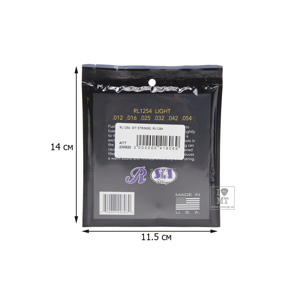 Струни для гітари SIT Strings RL1254 (12-54) (230920) - зображення 2