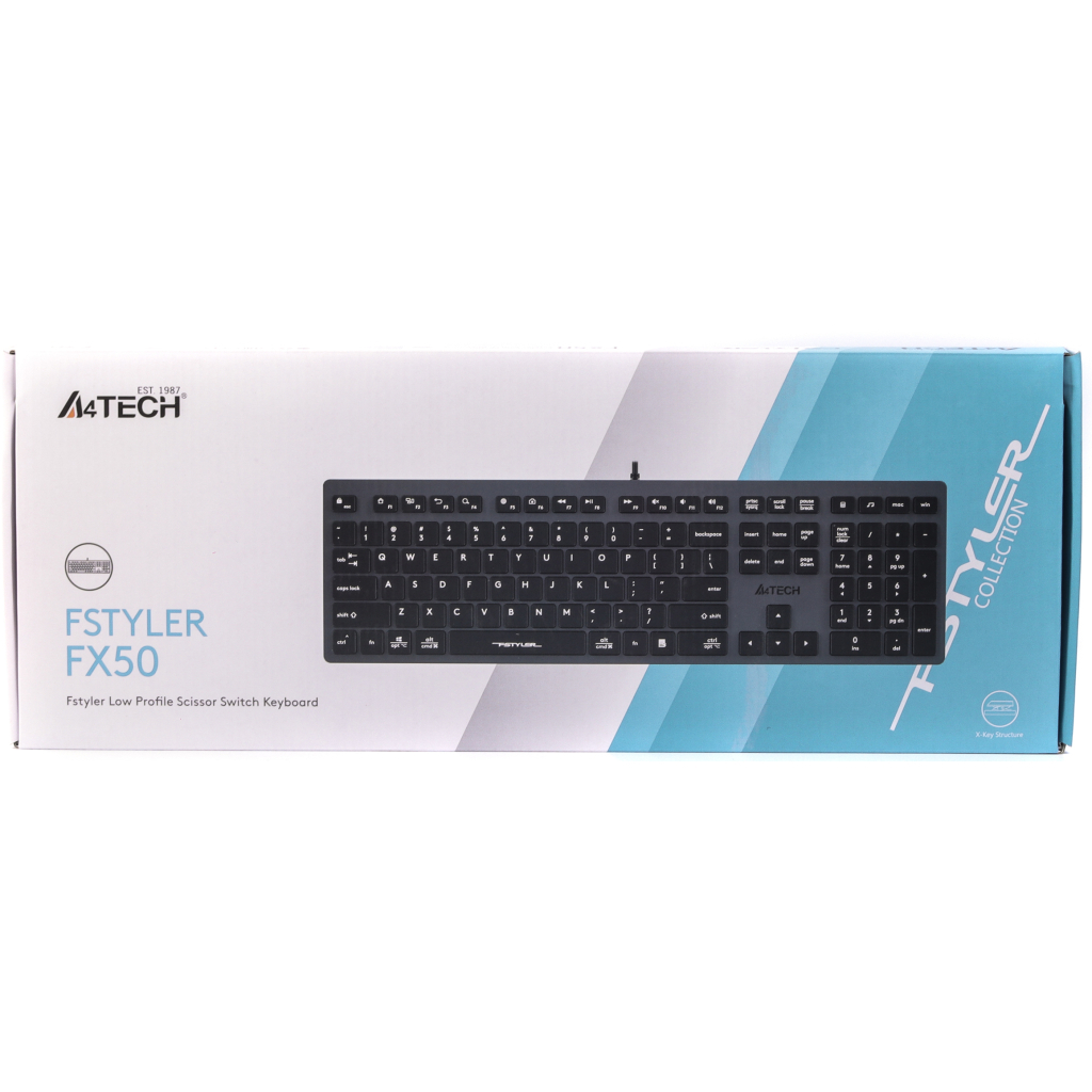Клавіатура A4Tech FX-50 USB Grey - зображення 5