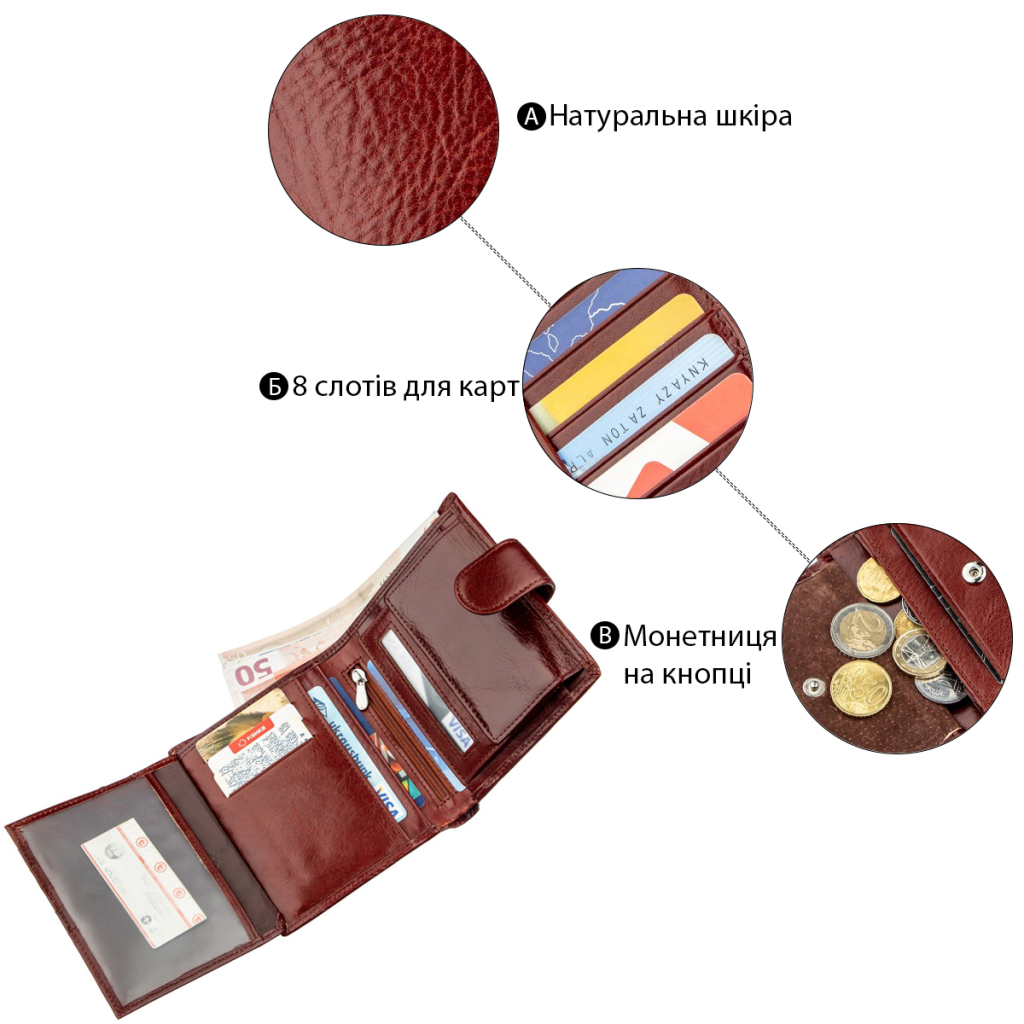 Гаманець Boston Коричневий (18816) - зображення 4