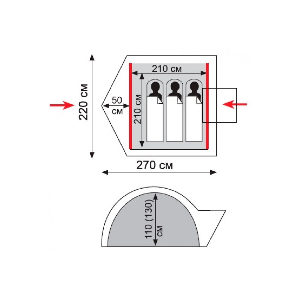 Намет Tramp Lite Wonder 3 Sand (UTLT-006-sand) - зображення 12