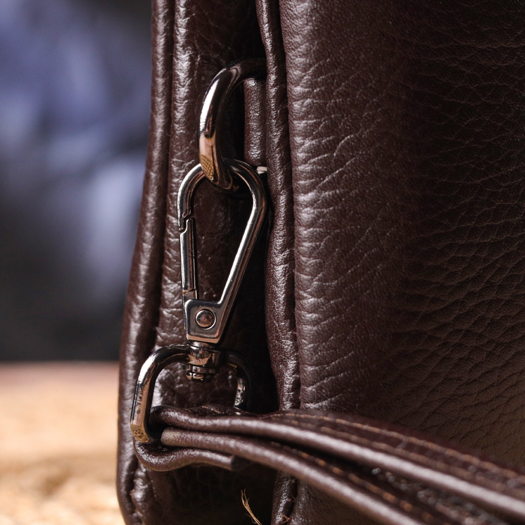 Сумка Canpellini З натуральної шкіри Коричнева (21553) - зображення 11