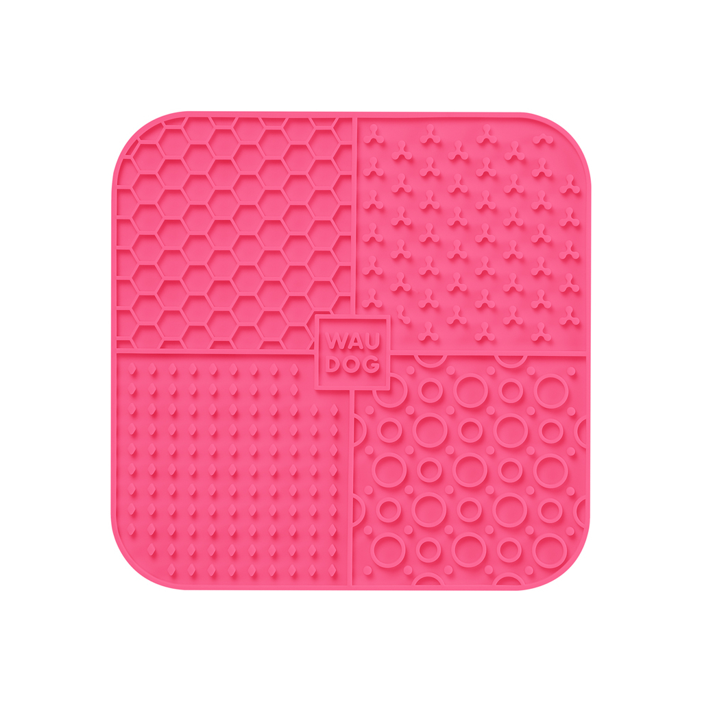 Універсальний посуд для тварин WAUDOG Silicone Килимок для злизування 19х19х1 см рожевий (23527) - изображение 3