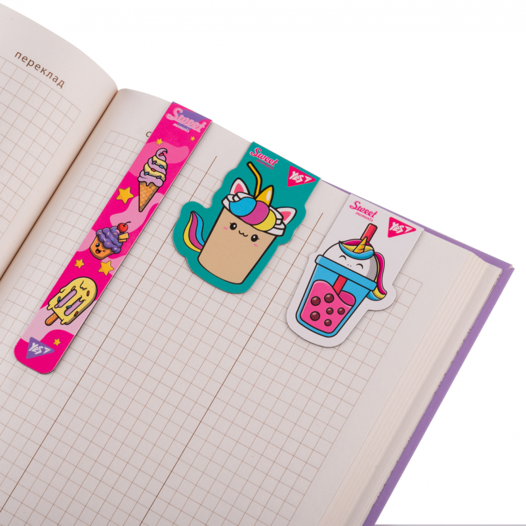Закладки для книг Yes магнітні Sweet Cream 3 шт (708352) - зображення 3