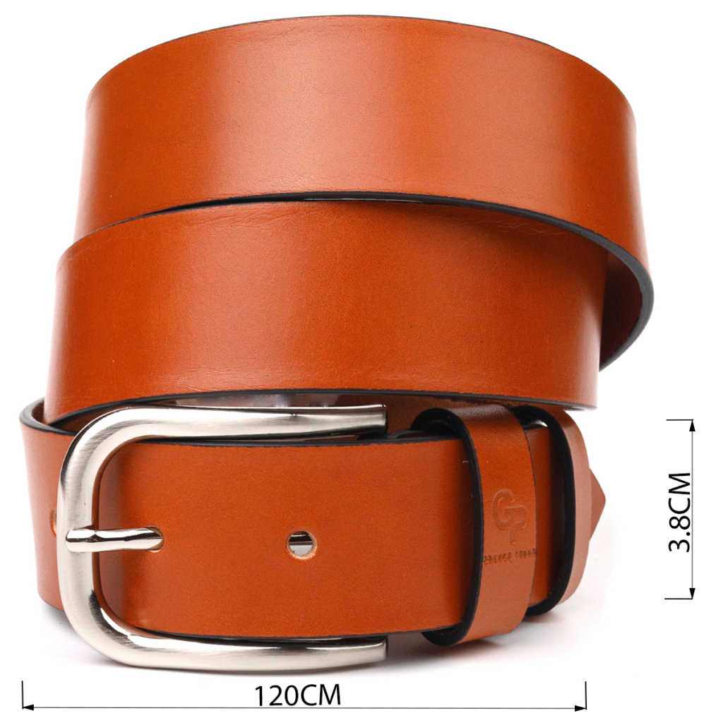 Ремінь Grande Pelle З натуральної шкіри Рудий (21472) - зображення 3